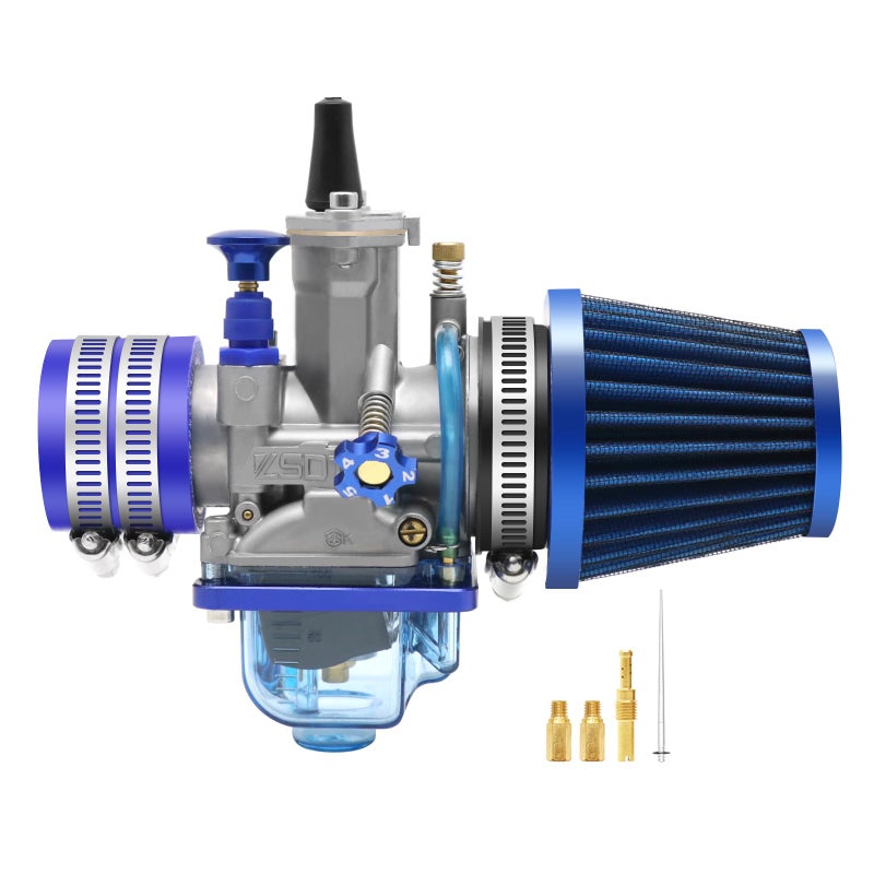 PWK 28MM Carburetor Kit with Air Filter Intake Manifold Carb Jets Universal Suitable for 2t4t Dirt Pit Bike Motocross Motorcycle Scooter ATV Quad Go Kart